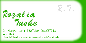 rozalia tuske business card